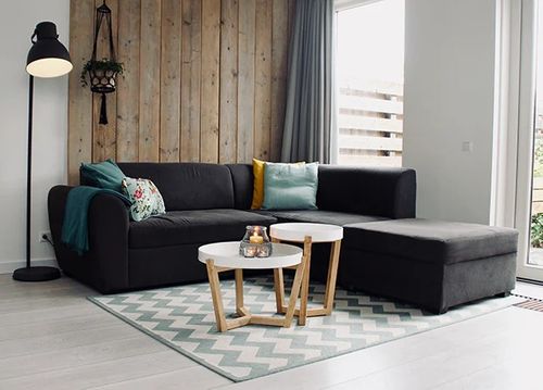 model sofa santai berbentuk L