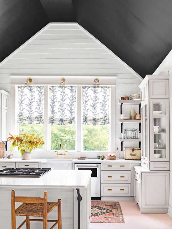 plafon dapur miring warna hitam